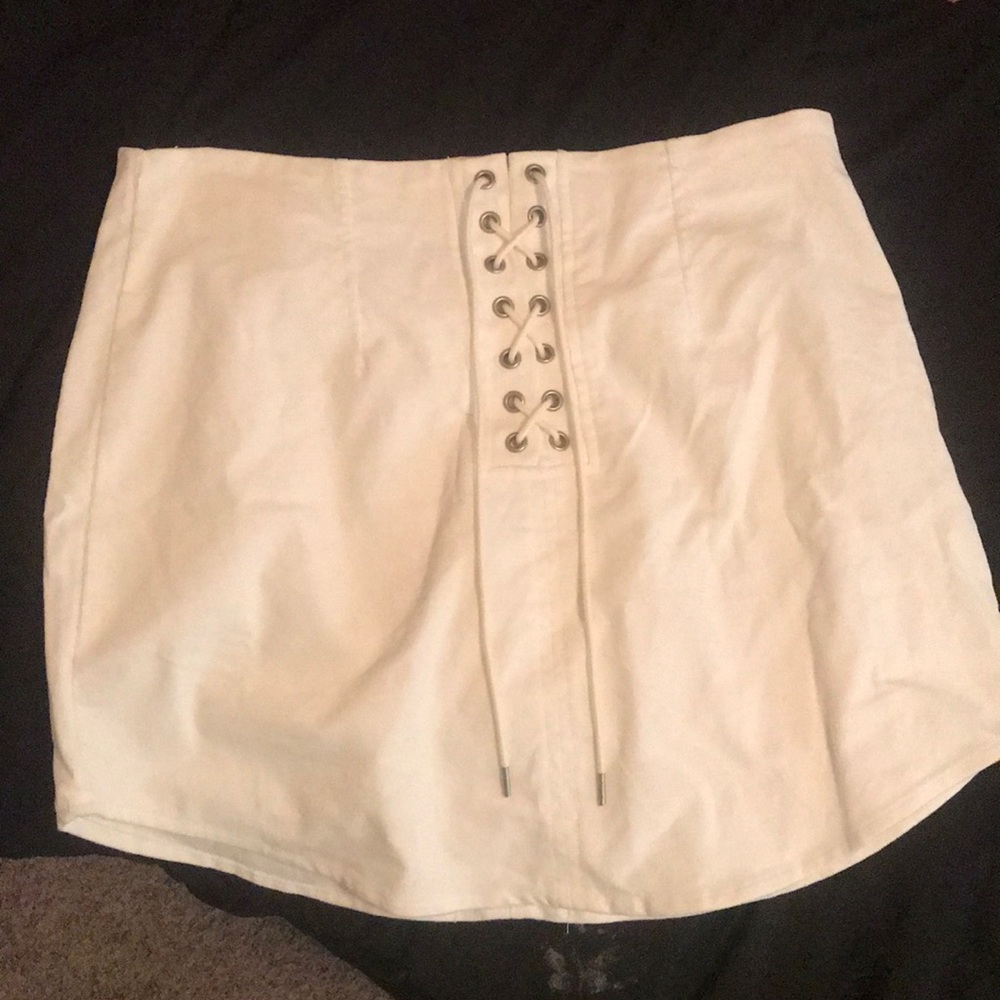 White skirt